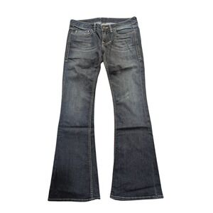 William Rast Jeans Womens 29 Belle Flare With Flap Dark Wash Denim Pants